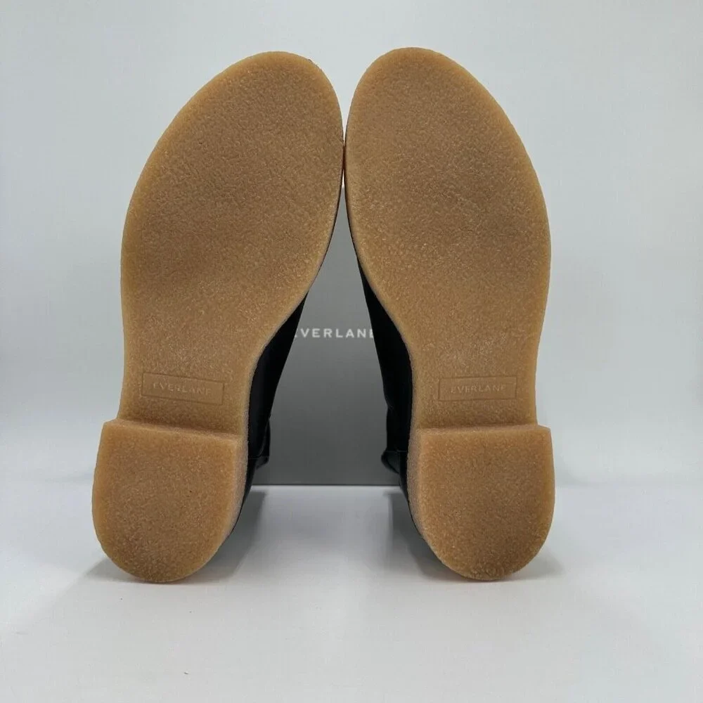 Everlane The Italian Leather Chelsea Boot in Black sz 5 Women's Gum Outsole nib